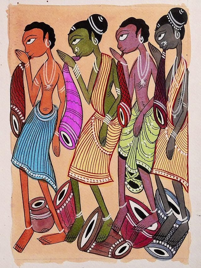 Popular tribal paintings of India